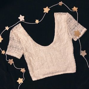 lace crop top